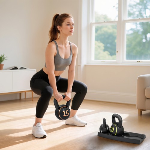Three piece kettlebell set - three,